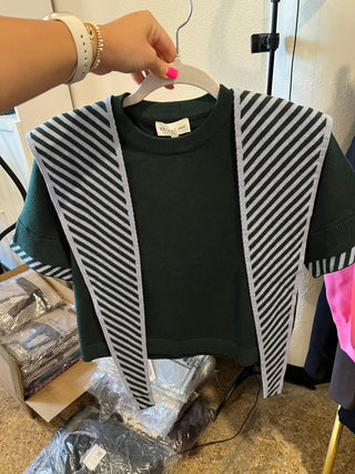 Aspen Hooded Knit-Short Sleeve Top-K. Ellis Boutique