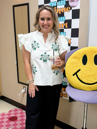 Heirloom Bloom Blouse-Short Sleeve Top-K. Ellis Boutique