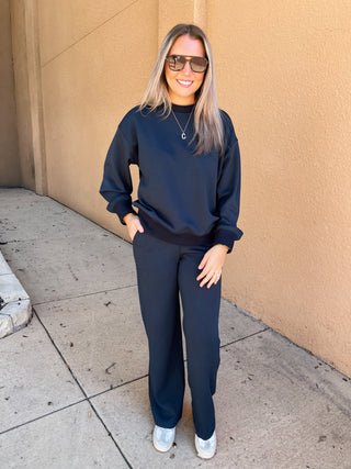 Off Duty Wide Leg Set-Set-K. Ellis Boutique