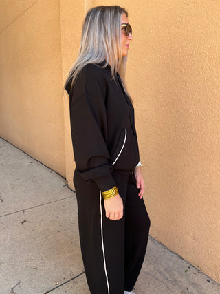 On The Line Piping Set- Black-Set-K. Ellis Boutique
