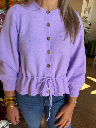 Lavender Lane Cardigan-Cardigans-K. Ellis Boutique