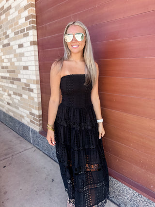 Becca Tube Dress- Black-Midi/Maxi Dress-K. Ellis Boutique