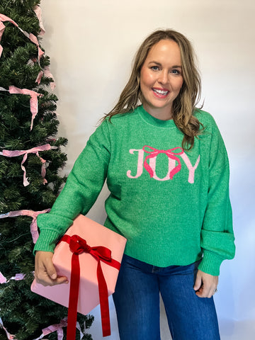 Joy Sweater- Green-K. Ellis Boutique