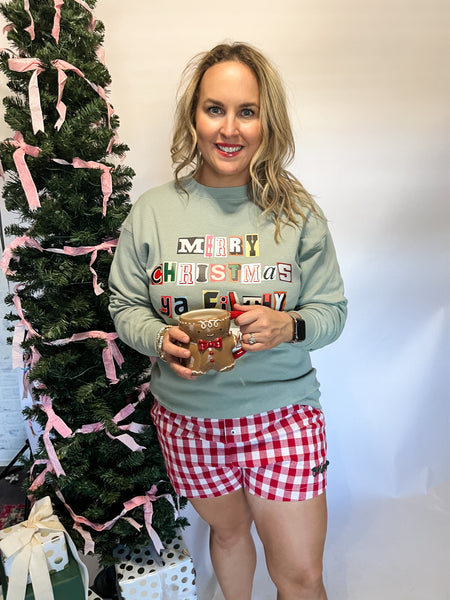 Filthy Animal Sweatshirt- Slate Grey-K. Ellis Boutique