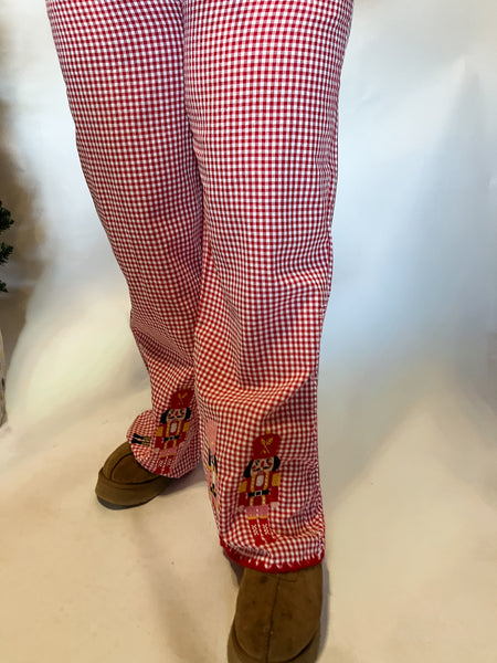 Nutcracker Gingham Pajama Set- Red-K. Ellis Boutique