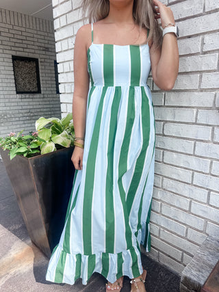Coastal Stripe Midi Dress-Midi/Maxi Dress-K. Ellis Boutique