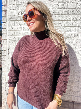 Lucy Paris- Axel Turtleneck- Brown-K. Ellis Boutique