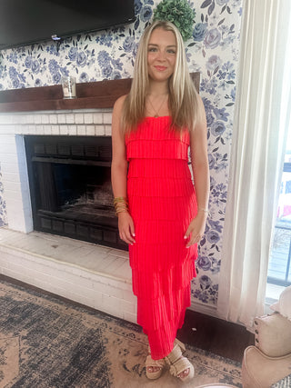 Heartbreaker Tiered Midi Dress-Midi/Maxi Dress-K. Ellis Boutique