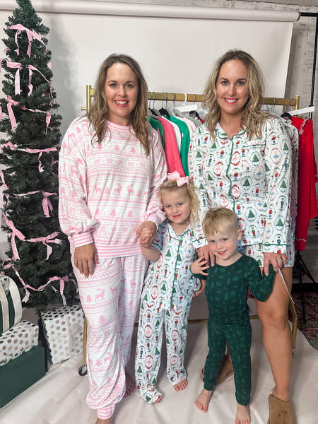 Kid's Nutcracker Waltz Long Sleeve Pajamas-K. Ellis Boutique