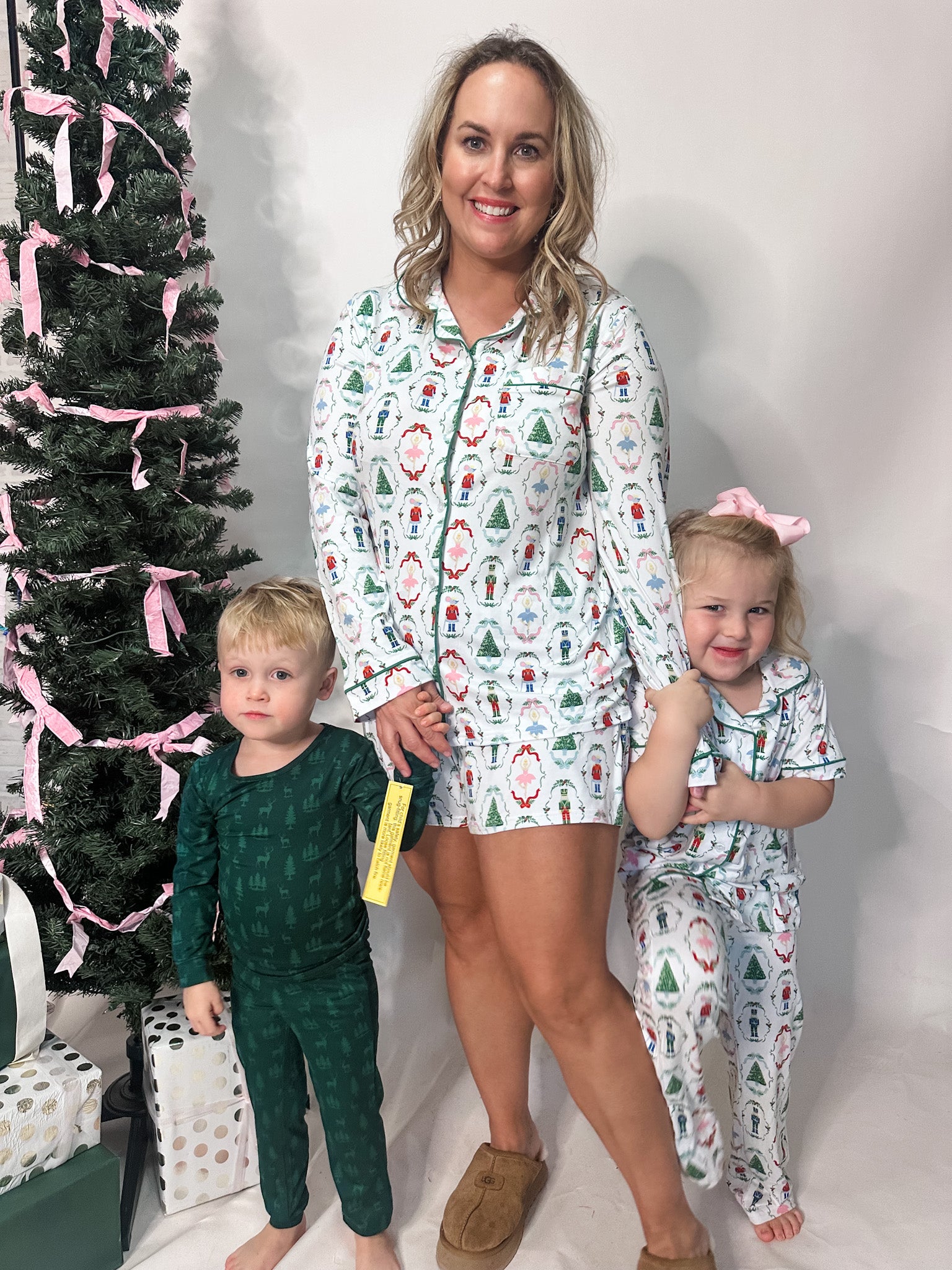 Kid's Nutcracker Waltz Long Sleeve Pajamas-K. Ellis Boutique