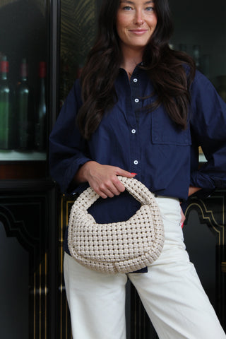 Millie Bag- Ivory-handbag-K. Ellis Boutique