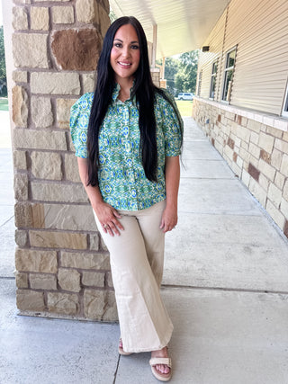 Everyday Wide Leg Pant- Cream-Other Denim-K. Ellis Boutique