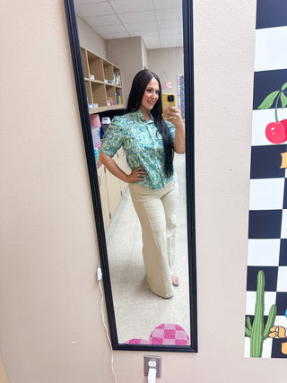 Everyday Wide Leg Pant- Cream-Other Denim-K. Ellis Boutique