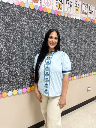 Bluebell Bloom Top-Short Sleeve Top-K. Ellis Boutique