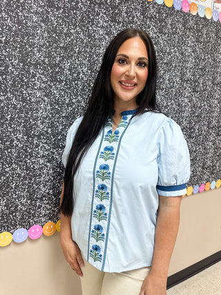 Bluebell Bloom Top-Short Sleeve Top-K. Ellis Boutique