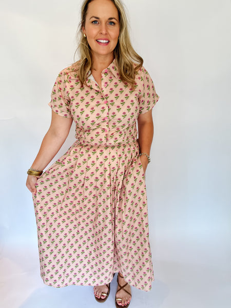 Rachel Floral Skirt Set- Ecru-K. Ellis Boutique