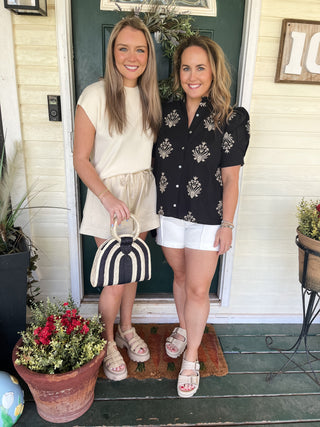 Chloe Flare Shorts- English Factory-Shorts & SKirts-K. Ellis Boutique