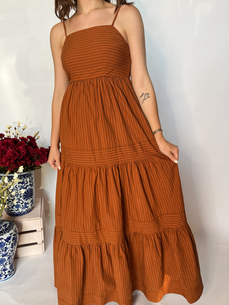 Ridge Maxi Dress- Terracotta-K. Ellis Boutique