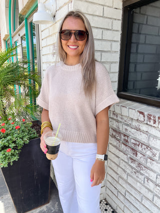 Gretta Sweater Top-Short Sleeve Top-K. Ellis Boutique