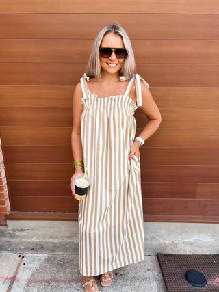 Harbor Stripe Midi Dress-Midi/Maxi Dress-K. Ellis Boutique