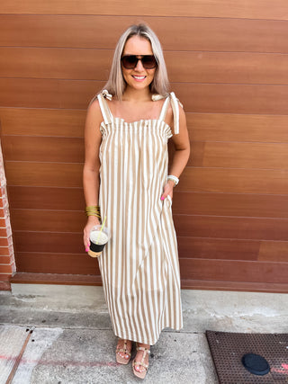 Harbor Stripe Midi Dress-Midi/Maxi Dress-K. Ellis Boutique