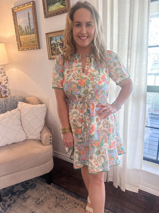 Amelia Mini Dress- Floral-K. Ellis Boutique