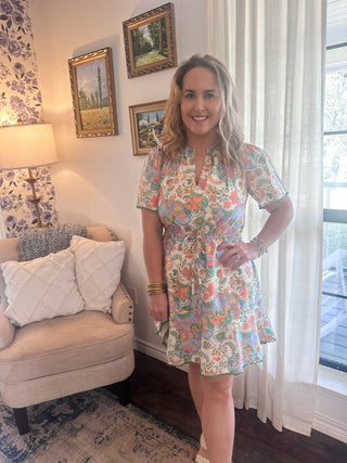 Amelia Mini Dress- Floral-K. Ellis Boutique