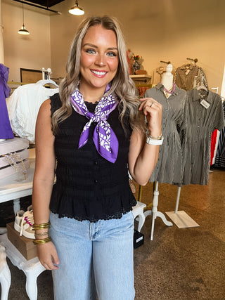 Brynn Button Down Tank-Sleeveless Top-K. Ellis Boutique