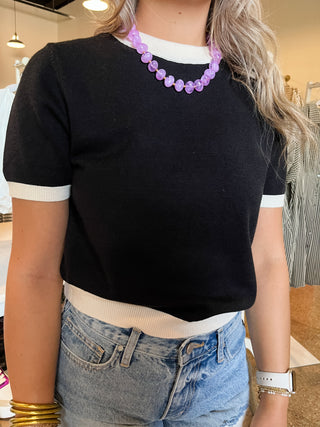 Campus Knit Top-Sweater-K. Ellis Boutique