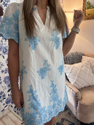 Tana Mini Dress- White-K. Ellis Boutique