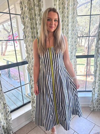 Vivian Sleeveless Midi- Navy-Midi-K. Ellis Boutique