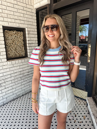 Freedom Sweater Top-Short Sleeve Top-K. Ellis Boutique