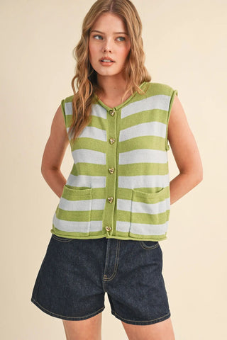 Sweetheart Sweater Vest-Sleeveless Top-K. Ellis Boutique