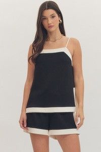 Sloane Contrast Set- Black-Set-K. Ellis Boutique