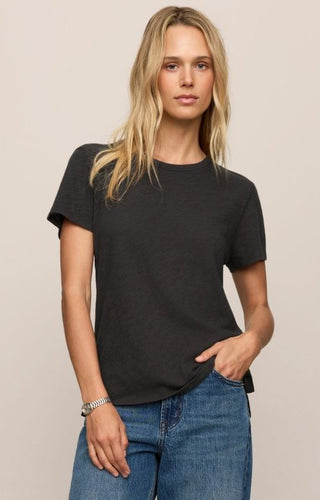 Z Supply Slub Tee- Black-Basic tee/Tank-K. Ellis Boutique