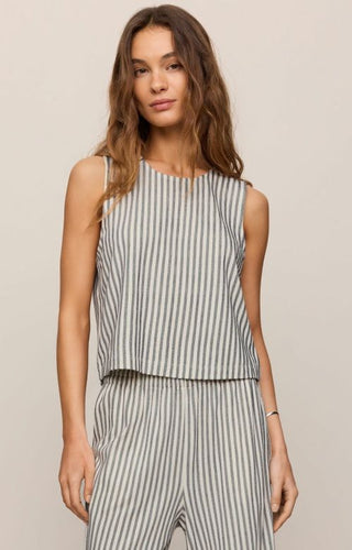 Z Supply Women Sleeveless Top Sloane Knit Striped Top & Scout Knit Striped Pant-Sleeveless Top-K. Ellis Boutique