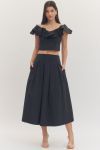 Raven Ruffle Sleeve Top-Short Sleeve Top-K. Ellis Boutique