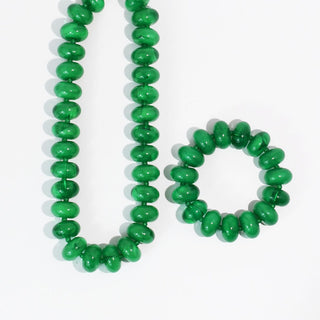 Sugar Beads Necklace- Green