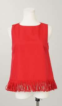 Sway Fringe Top-Sleeveless Top-K. Ellis Boutique