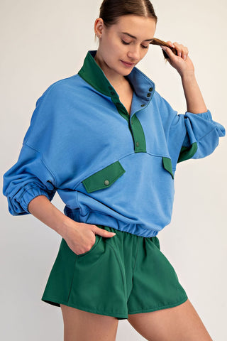 Frenchterry Playful Set- Aqua Splash-Set-K. Ellis Boutique