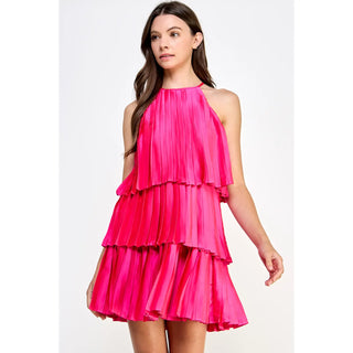 The VIP Mini-Pink Pop-Mini Dress-K. Ellis Boutique