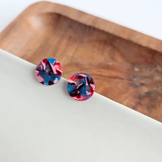 Sophie Studs - Magenta Teal-K. Ellis Boutique