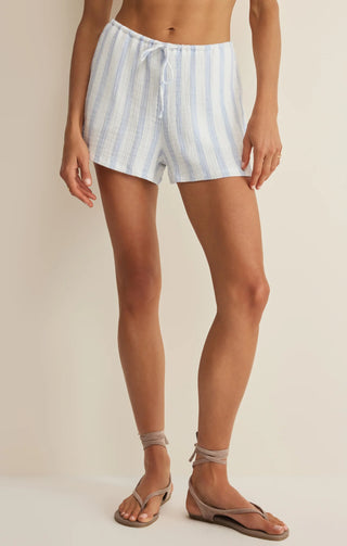 Z Supply Women Set Helena Striped Shirt & Daylight Striped Airy Short-Set-K. Ellis Boutique