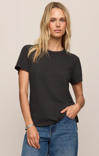 Z Supply Slub Tee- Black Sand-Short Sleeve Top-K. Ellis Boutique