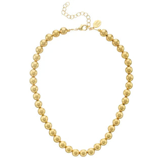 Margaret Gold Bead Necklace-Necklace-K. Ellis Boutique