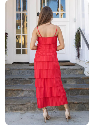Heartbreaker Tiered Midi Dress-Midi/Maxi Dress-K. Ellis Boutique