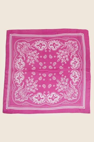Light Paisley Design Square Bandana Scarf: MI-K. Ellis Boutique