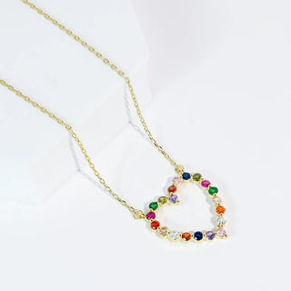 Sparkle Multi Heart Necklace-Necklace-K. Ellis Boutique