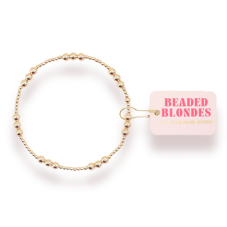 ILY Bracelet in Gold: Standard 6.75 inch-Bracelet-K. Ellis Boutique