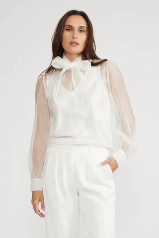 Lucy Paris Natasia Sheer Blouse-K. Ellis Boutique